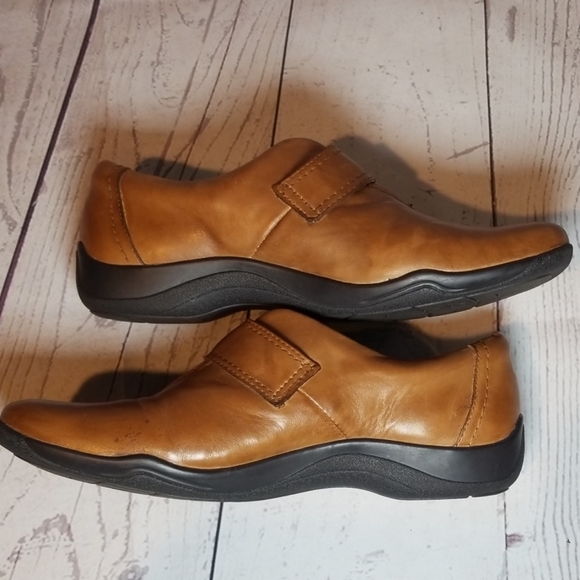 Clarks Shoes Clarks Artisan Leather Loafer Wedge Walking Shoes